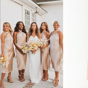 Jasmine Halter Midi Dress